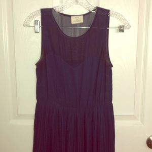 Flowy dress, sheer overlay, sweetheart neckline